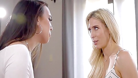 Asian milf with a big black bob gets a deepthroat facial