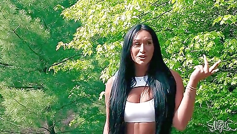 Big ass brunette gets fucked in her tight anal hole