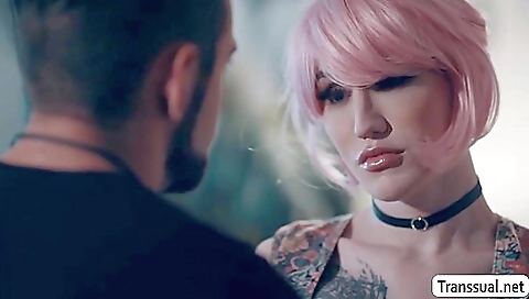 Blonde with a tattoo gets her ass drilled in the ass