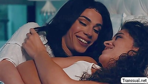 Busty brunette slut gets her mouth and pussy fucked