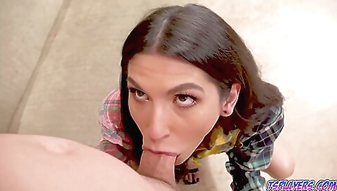 Busty brunette gets her pussy fucked and her asshole fucked