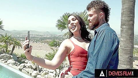 Brunette babe enjoys getting her ass pounded doggy style