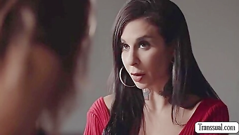 Latina stepsister licks her husband's cock and deepthroats it