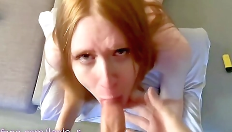 Amateur homemade anal show for a red-head tranny girl