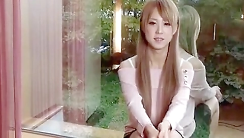 Japanese babe is getting a hot dick from a black dildo