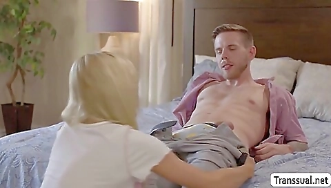 Big-titted blonde with a wonderful body enjoys anal